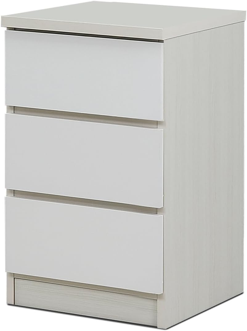 Sekikagu 464252 Nakakei Chest Clothes Case 15.7 inches (40 cm) Wide 3 Tiers Waltz White