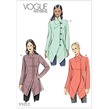 Vogue Patterns Seamed and Collared Jacket Sewing Pattern for Women, Sizes 6-14