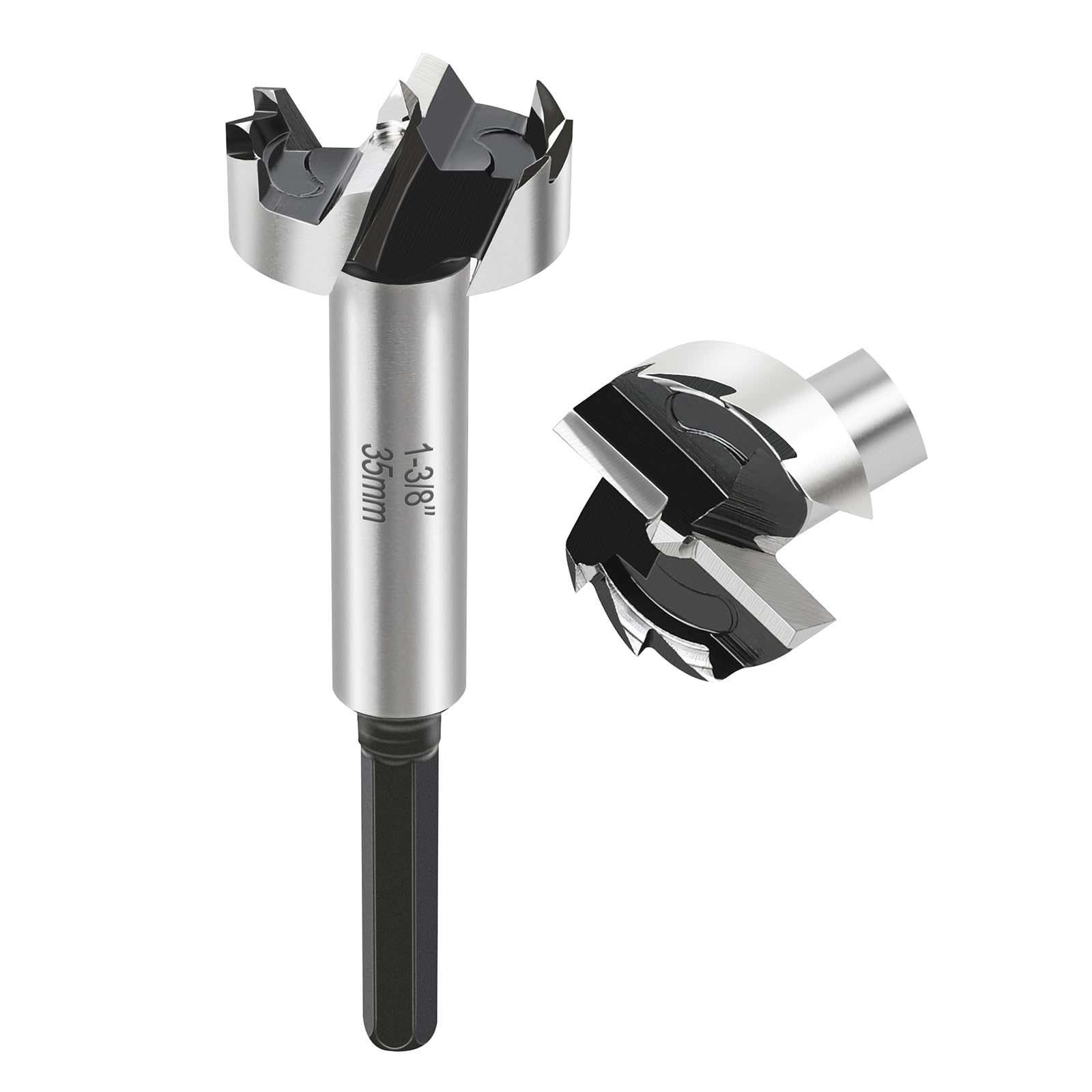 1-3/8 Inch Forstner Bit for Woodworking,1-3/8" Forstner Drill Bit for Wood,Wood Drill Bit Woodworking Hinge Cutter Tool for Woods Plywood Plastic