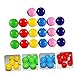 VICASKY 60pcs Colorful Raffle Game Pong for Party Activities Drawings and Events Smooth for Easy Handling and Lightweight Design