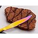 Berglander Titanium Colorful Plated, Multicolor Stainless Steel Steak Knives Steak Knife Heavy Duty Steak Knife for Chefs Great for BBQ Weddings Dinners Parties Homes Kitchens Pack of 6
