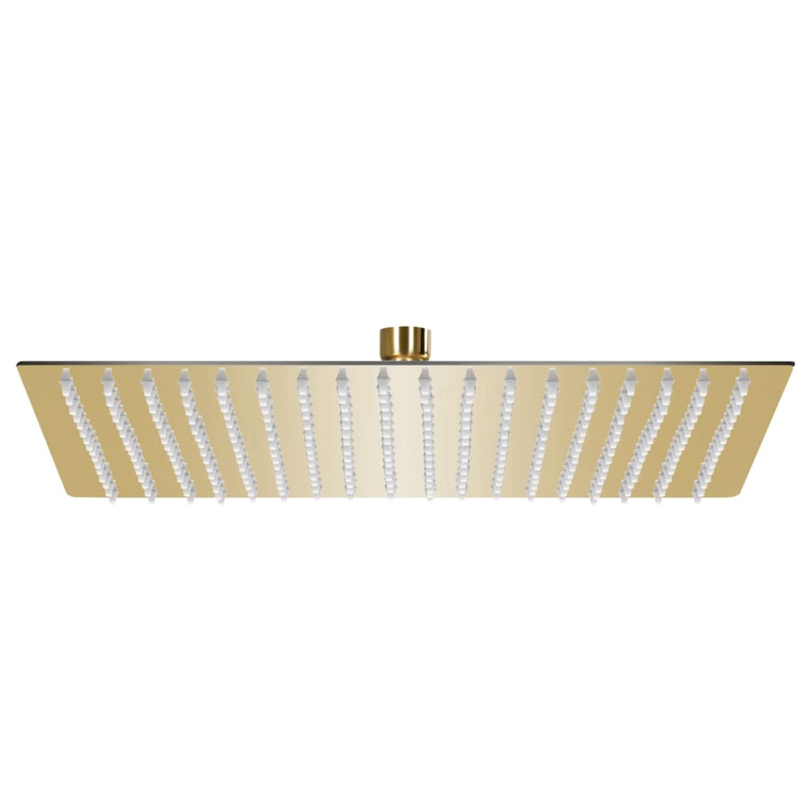 ShGaxin Cabezal Ducha Efecto Lluvia Acero INOX Cuadrado Dorado 50x50 cm, Rociador Ducha, Ducha Lluvia, Alcachofa Ducha, Duchas De Baño Alcachofa Lluvia, Recambios Columna Ducha