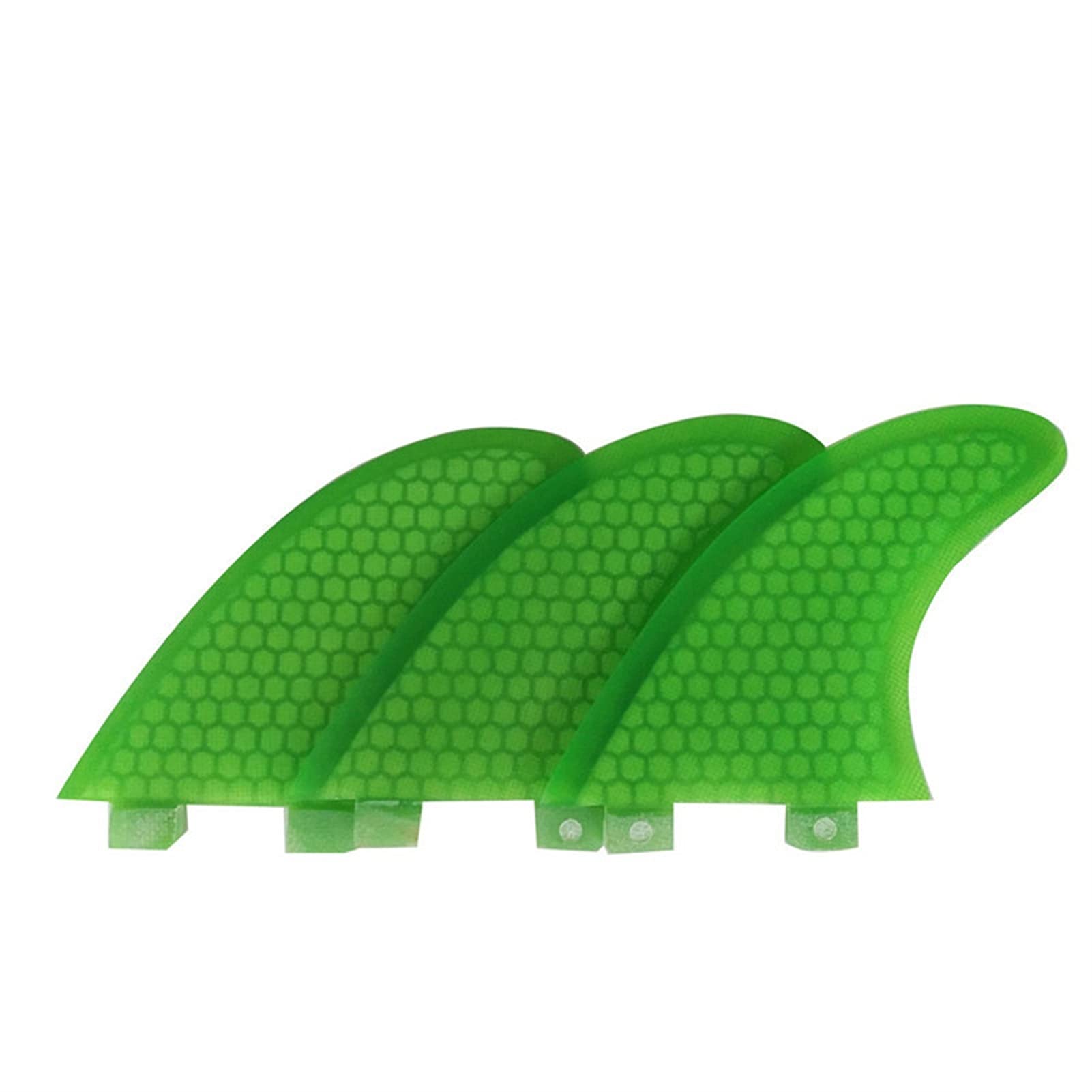 Surfing Fins Surfing Fin Three-Piece Professional Surfboard Accessories Honeycomb Rudder Surfboard Fin Surfing Tail Fin (Color : Green, Size : G3)