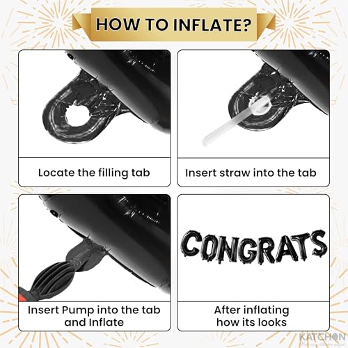 Image of KatchOn Mastered It Banner and Congrats Balloons - 10 Feet | Masters Graduation Decorations 2026 | Congrats Grad Balloons, Mastered It Balloon | Masters Degree Graduation Decorations