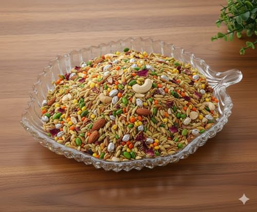 Image of Crystal Clear Glass Leaf-Shaped Serving Dish Platter Set of 1, Decorative Nut, Candy, Snack, & Dry Fruit, Sweets Tray, Elegant Centerpiece for Parties, Dining Table, and Home Decor