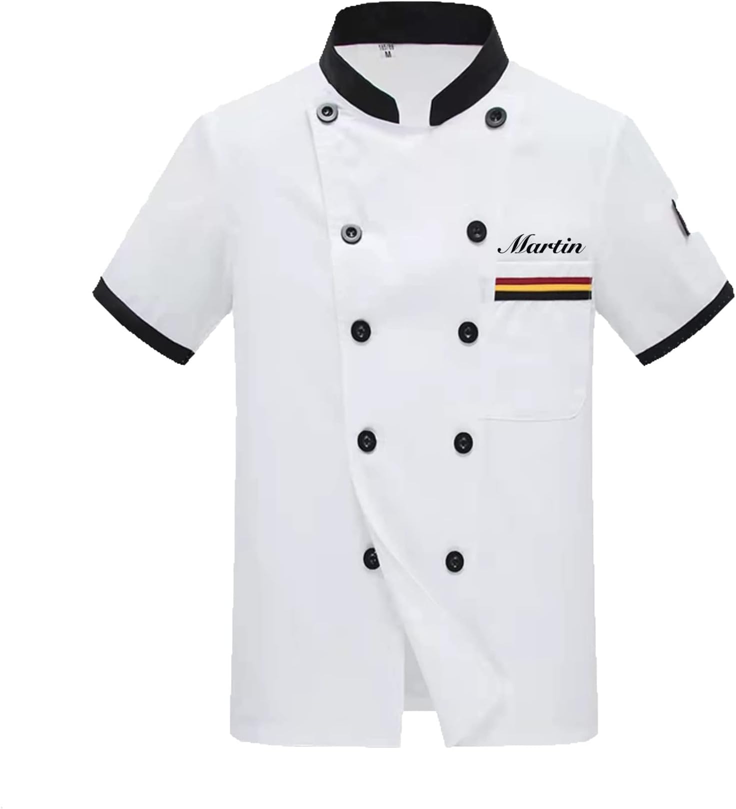 Personalized Chef Jackets Embroidered Chef Short Sleeve Chefs Work Clothes Kitchen Uniforms For Men Women