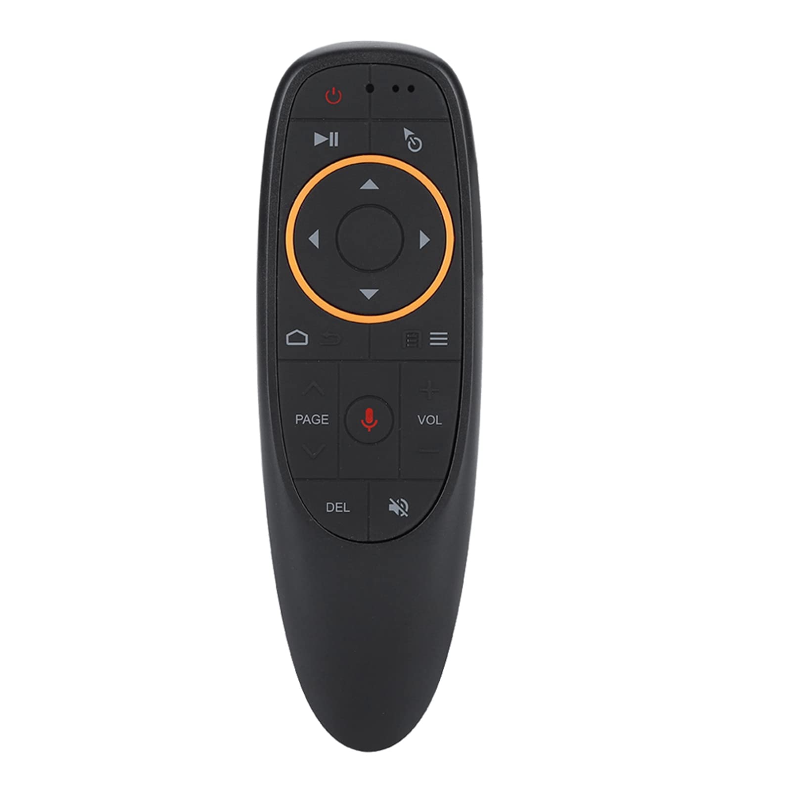 Telecomando Air Mouse, Telecomando Wireless da 2,4 GHz con Giroscopio Integrato, Mouse Air a 17 Tasti con Ricevitore USB per Smart TV, per Set Top Box TV Android, PC