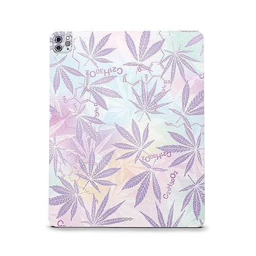 Image of MightySkins Carbon Fiber Skin Compatible with Apple iPad Pro 12.9 inch M2 6th Gen (2022) Full Wrap Kit - Pastel Mary | Protective, Durable Textured Carbon Fiber Finish | Easy to Apply | Made in The USA
