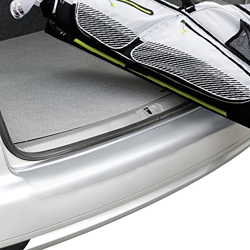 [in.tec] Adaptación perfecta Protección parachoques trasero acero - película de protección pintura - transparente - ((139x14cm) - autoadhesivo