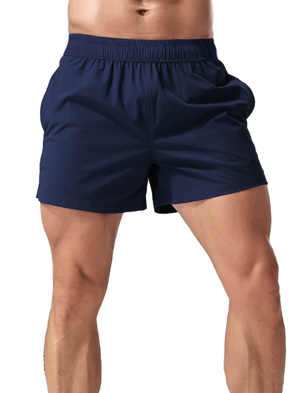 Muscle Alive Uomo Running Corti 5" Leggero Fitness Bodybuilding Shorts | Sport all'aperto,atletica,pantaloncini fitness,allenamento sportivo in palestra,yoga,poliestere leggero,asciugatura rapida