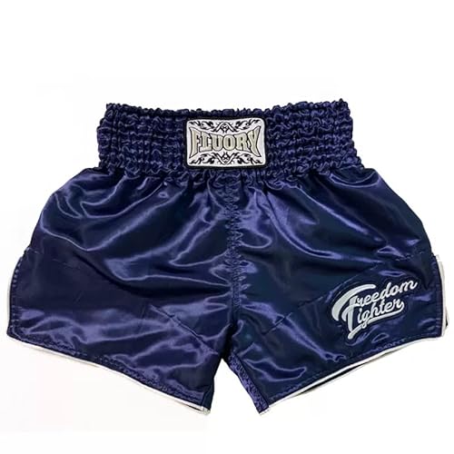 ムエタイショーツ ボクシング パンツ ショートパンツ MMA 格闘技用 練習用 トレーニング ボクシング サテン 大人 キッズ ジュニア 子供 (L)