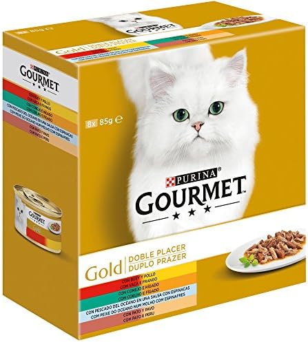 Gourmet Gold Double Pleasure Cat Food, Wet - 680g
