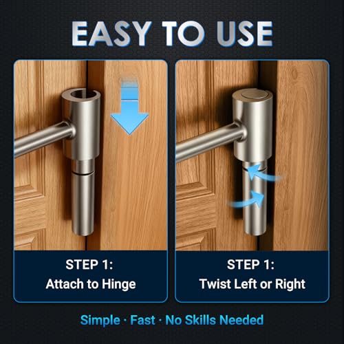 Image of Hinges Gap Adjusting Wrench, Door Hinge Repair Tool, Upgraded Steel Double-ended Door Hinge Repair Wrench, Heavy-duty Door Hinge Adjustment Tool for Standard Round Bolts (0.748-0.99in)