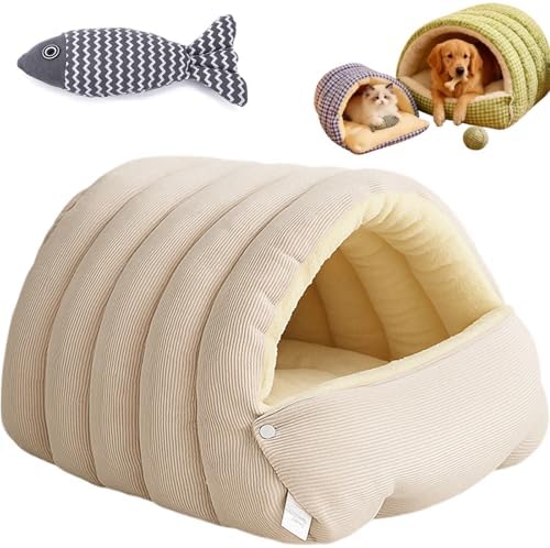 Cat Bed, 2026 New Upgrated Warm Cat Bed for Winter, 360° Nesting ...