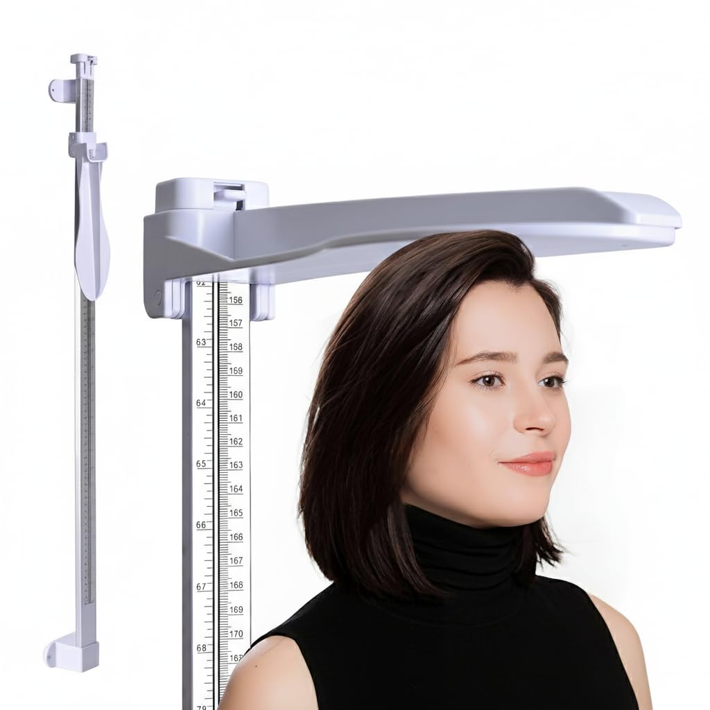 Height Measurement for Wall – Medical Wall Mounted Aluminum Stadiometer 10–225 cm / 3.9–88.6 in – Professional Height Measuring Tool for Adults & Kids – Accurate Scale for Home or Clinic