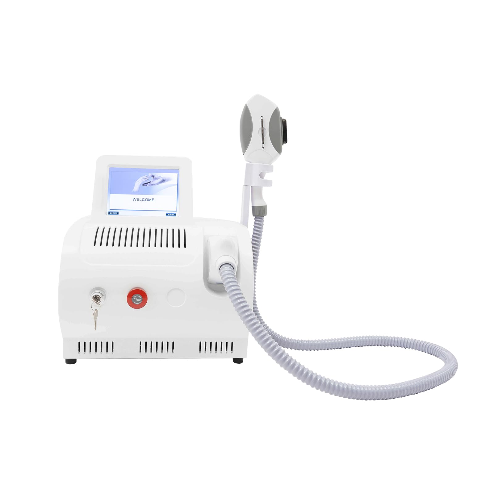 IPL Depiladora Laser, 100.000 Flashes Haarentfernung Laser, 480-640nm Onda Depilación Láser 50 Niveles de Energía y 6 Modos, Geräte Depiladora con Orificios de Refrigeración