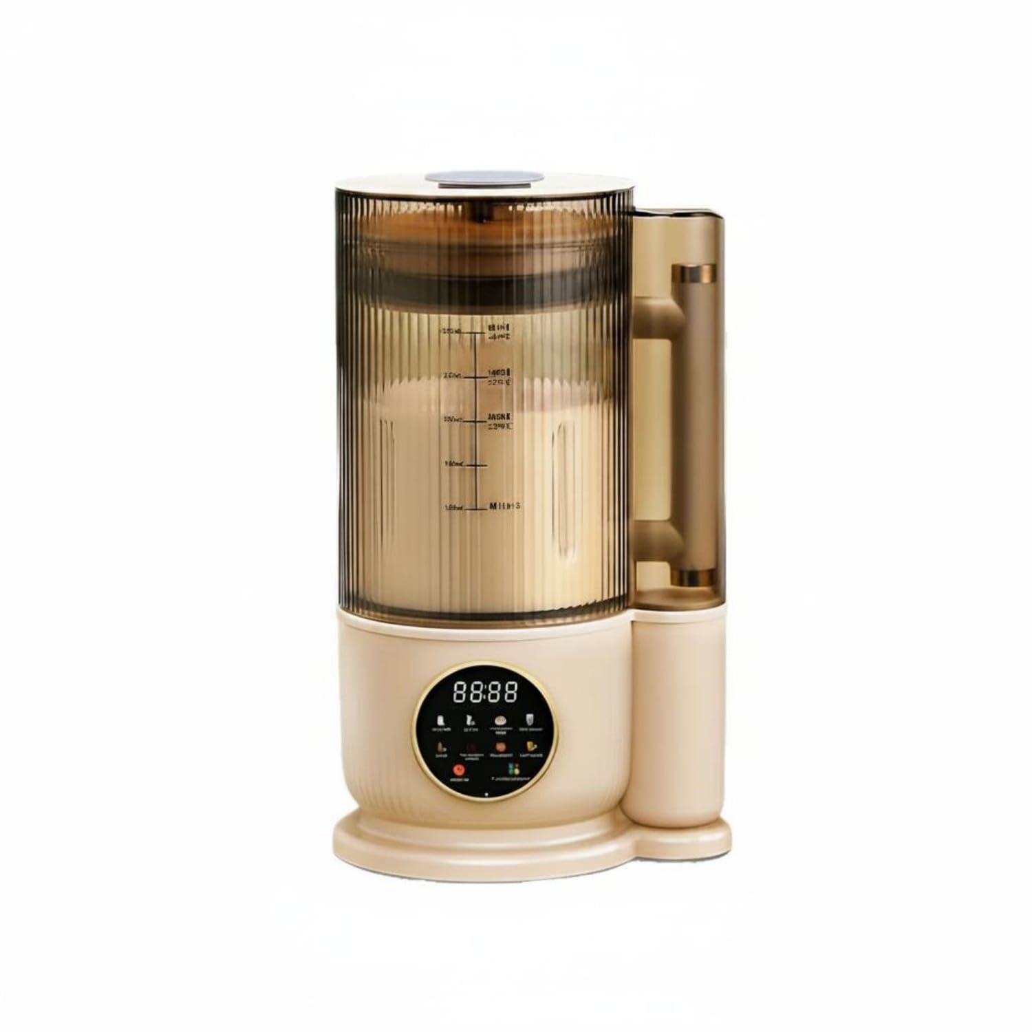 Multifunctional Nut Milk Machine Automatic Blender Machine 110V-220V Plant Milk Blender Non Dairy, Beige, Jp Plug 110V-image-8