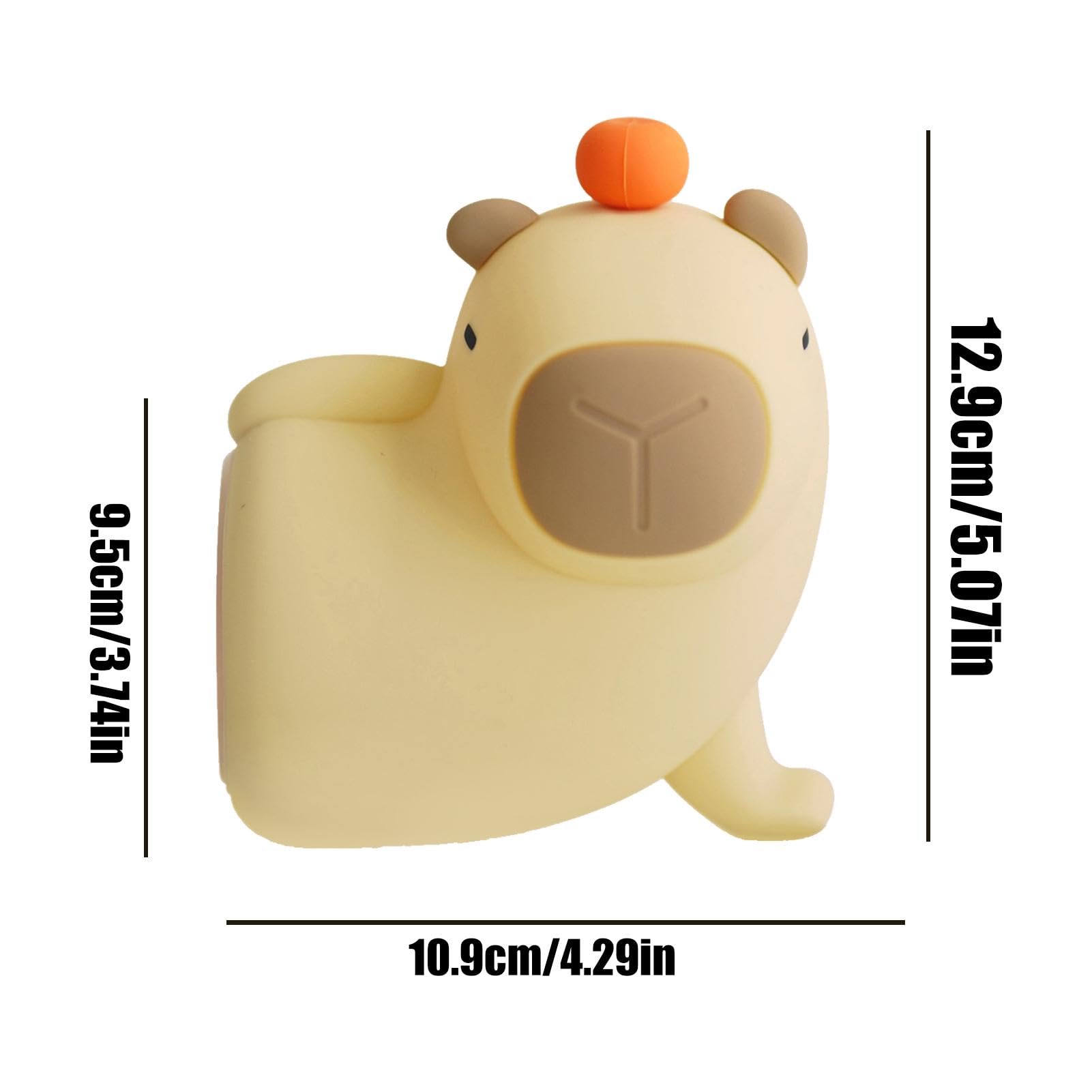 Simpatica Luce Notturna Per Bambini Capybara,Luce Notturna Capybara, Simpatica Lampada Capibara Per Scrivania, Decorazioni Da Tavolo Capybara Lampada Carina, Luci Notturne Senza Fili Per Camere Da Let