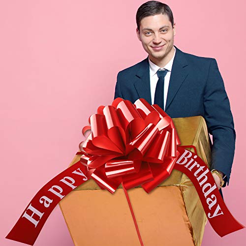 Willbond WILLBOND-CAR BOW-01 Happy Birthday Car Bow Big Car Ribbon Bow Large Gift Wrapping Bow Giant Bow thumb #5