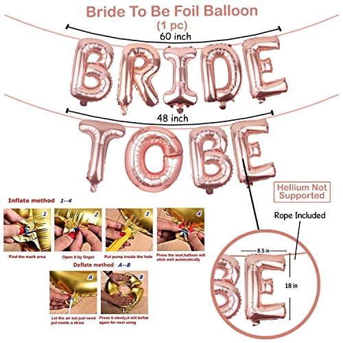 Image of Party Propz Bride To Be Decoration Set - 42 Pcs Bachelorette Party Decorations | Bride To Be Sash and Crown | Bridal Shower Decorations Kit | Bachelorette Party Decorations | Bachelor Party Decoration
