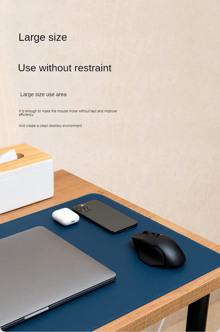 Grande tappetino per mouse da gioco impermeabile, tappetino ergonomico da scrivania per giocatori e ufficio, verde menta, 139,7 x 68,6 cm, ideale per ambienti domestici e professionali