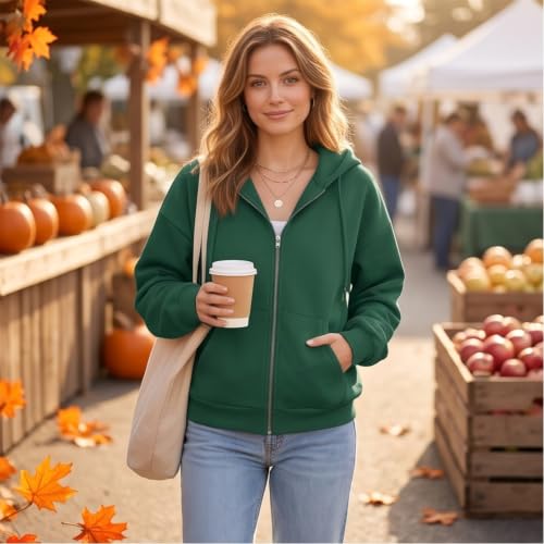 Elneeya Womens Zip Up Hoodies Cute Athletic Running Plus Size Sweatshirt - image 2