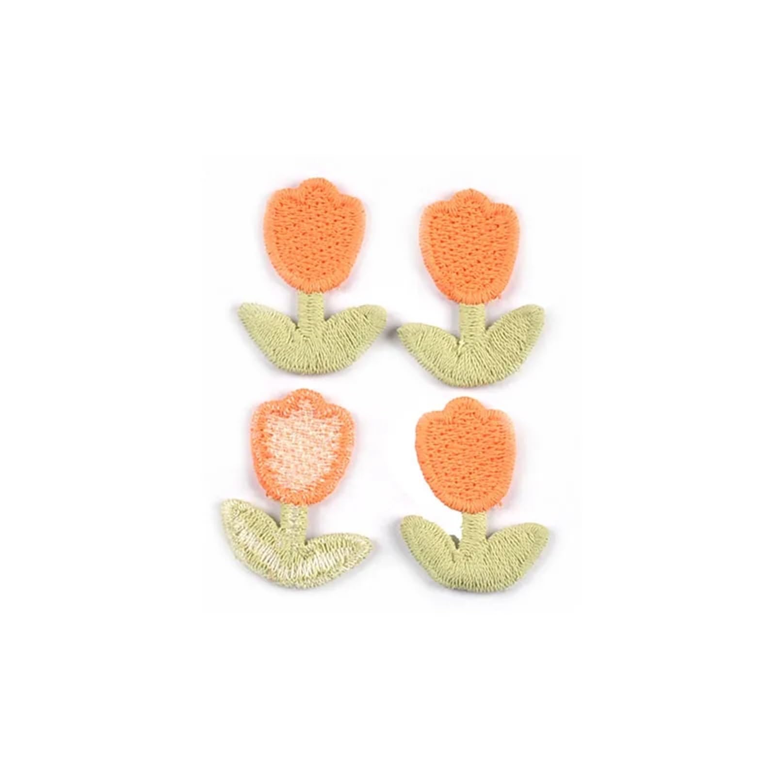 Wtaxbh 3-20Pcs Iron On Patches 100 Pcs 2.8X2.1cm Mix Color Tulips Patches For Sewing Accessories Clothing Hairclips Diy Crafts Decor Embroidery Flowers Appliques(3-20Pcs)