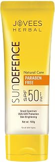 Jovees Herbal Sun Defence Cream SPF 50 PA+++ Broad Spectrum For All Skin | Protection From UVA/UVB & Sun Damaged | Lightwe... Price In India