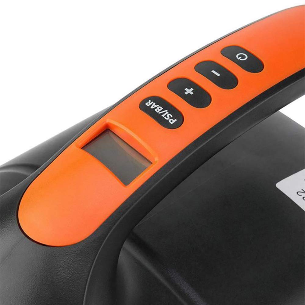 TopHomer Bomba De Aire Eléctrica SUP 20PSI 12V DC Bomba De Alta Presión Con Función Inteligente De Apagado Automático De Doble Etapa Para Inflar Tabla De Remo Barco Cama De Aire Kayak Balsas