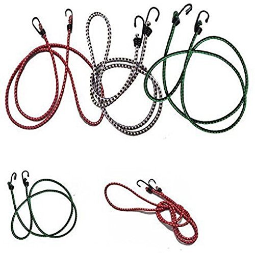Superior High Strength Elastic Rope/Bungee Cord for Hanging Clothes, Tying Behind Bikes (4 ft, Assorted Colour) (B07C6NR2R7) Amazon Price History, Amazon Price Tracker