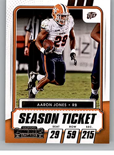 2021 Panini Contenders Draft Season Ticket #53 Aaron Jones NM-MT UTEP Miners Football