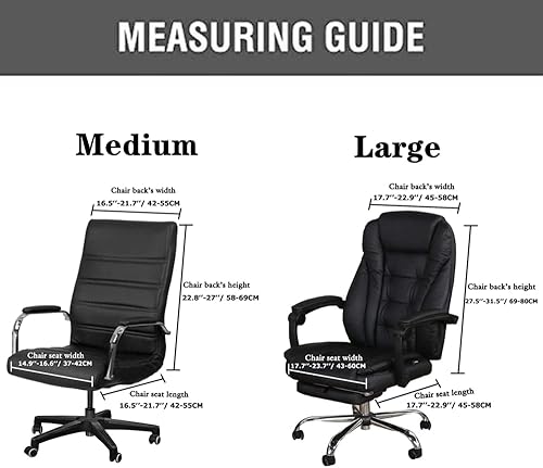 Miniatura 4 de Funda de terciopelo para silla de oficina con fundas para brazos, fundas elásticas para sillas de escritorio de computadora, fundas universales para