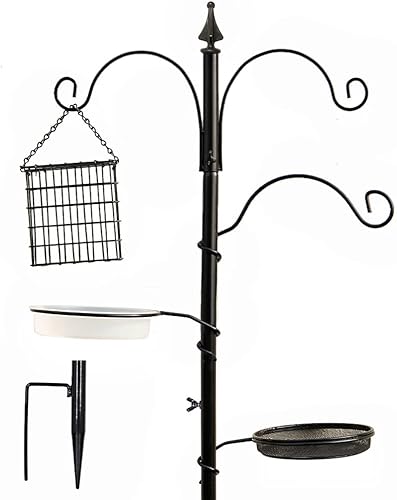 yosager Kit de estación de alimentación de pájaros de alta calidad, poste de comedero de pájaros de 75 x 21 pulgadas, un kit para colgar múltiples