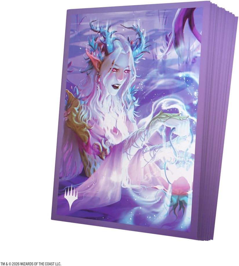 Gamegenic Magic: The Gathering Lorwyn Eclipsed Premium Art Sleeves - Twilight Diviner Design, 105 Textured Matte Sleeves, Smooth Shuffle & Card Protection, Full-Color, Acid-Free, PVC-Free