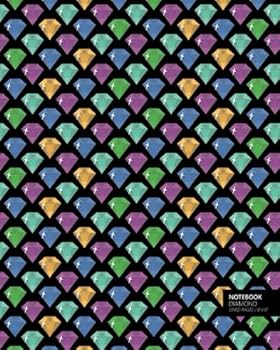 Notebook Diamond : (Neon Dark Edition) Fun Notebook 192 Ruled/lined Pages (8x10 Inches / 20. 3x25. 4 Cm / Large Jotter)