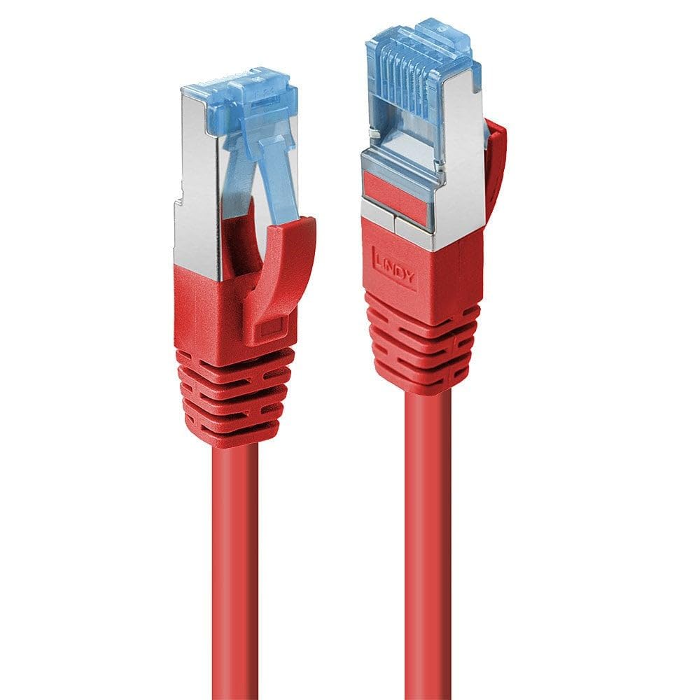 Câble réseau Cat.7 S/FTP Lindy rouge 15m pour connecter votre bureau ou console sans coupure