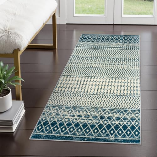 Nailttos Moroccan Small Rug for Bedroom 2x4, Soft Non-Slip Indoor