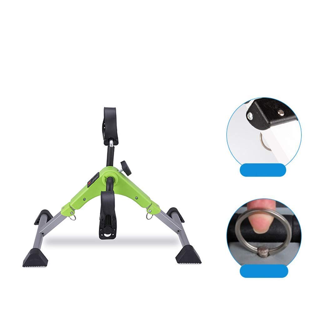 Przenośny elektryczny Mini rower stacjonarny składany przenośny składany do ćwiczeń domowych Maine, niebieski (szary)