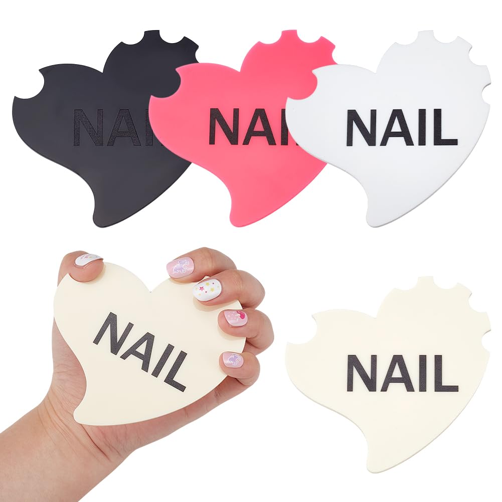 NBEADS 4 Pcs 4 Colors Acrylic Nail Photo Prop