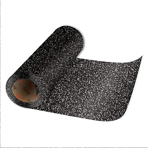 Image of SIA VENDORS? Glitter Black Glossy Vinyl Wrap Film Metallic Glossy Shiny wrap 24x150 inches