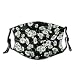 Produktbild Beauty Daisy Printed Weihnachten Halloween Geschenk Unisex Print Half Face Waschbar Wiederverwendbarer Mundwärmer für Party
