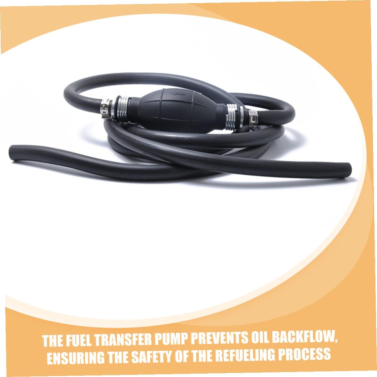 Alipis Manual Gasoline Transfer Pump Hose One-way Engine Oil Extraction Pump Hand Sucker for Safe Fuel Refilling and Oil Transfer