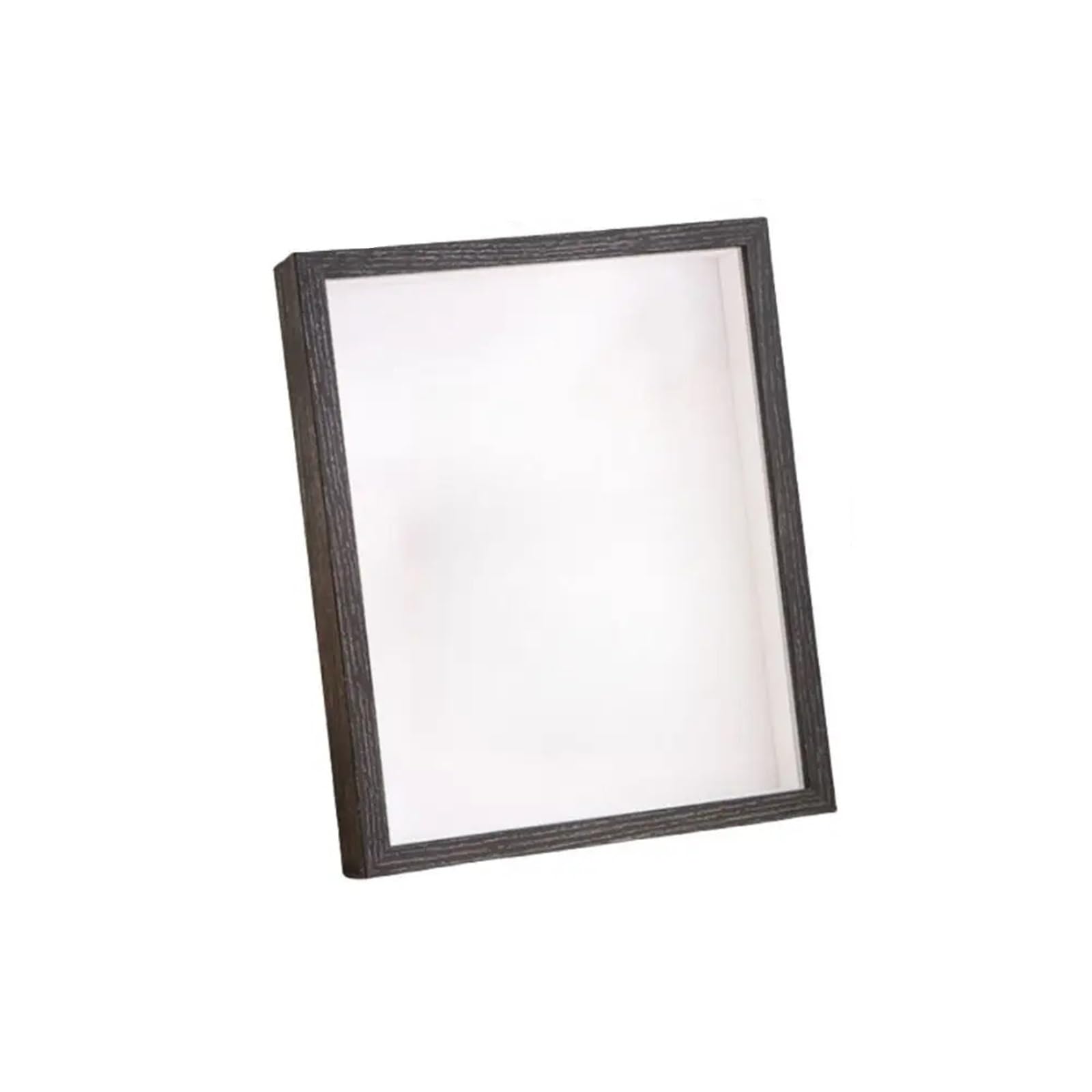 Shadowbox Frame, Shadow Box Display Frame 2pc Multiple Size Photo Dried Flower Ticket Craft Tabletop Wall(Black-8 x 10 inch)
