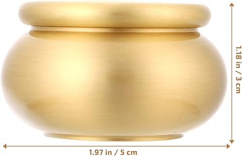 Miniatura 2 de Recipientes de té de cobre para alimentos, mini tarro de cobre para té, tarro de cobre, contenedor de almacenamiento de condimentos para té, dulces,