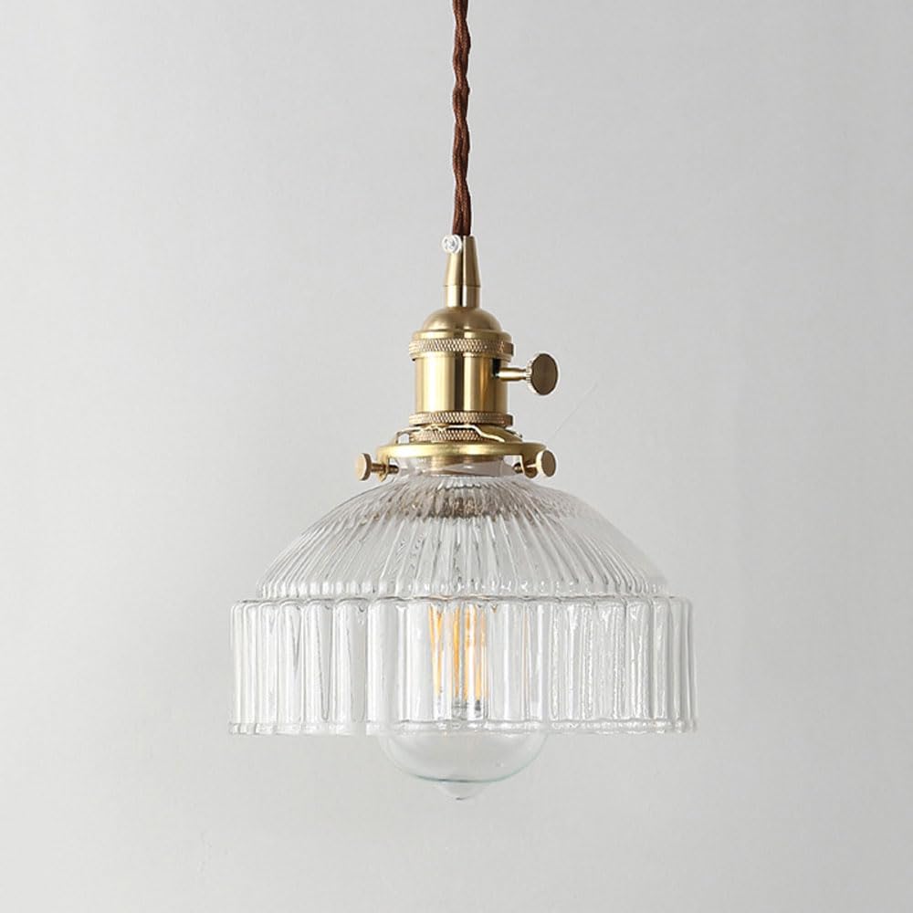 Candelabros de vidrio para colgar e iluminación ajustable E26