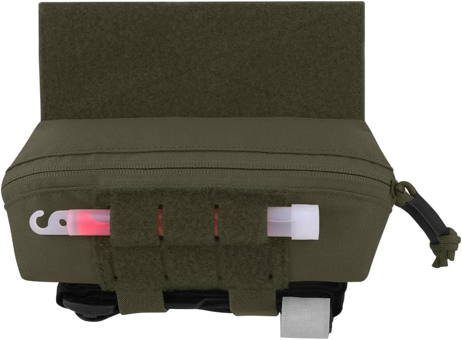 KRYDEX Tactical Small Drop Pouch Mini Dangler Pouch with TQ Holder and Hook and Loop Panel