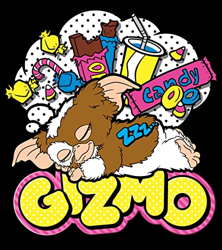 Bioworld Gremlins Gizmo Snacks Men's Black Graphic Sleep Shorts2