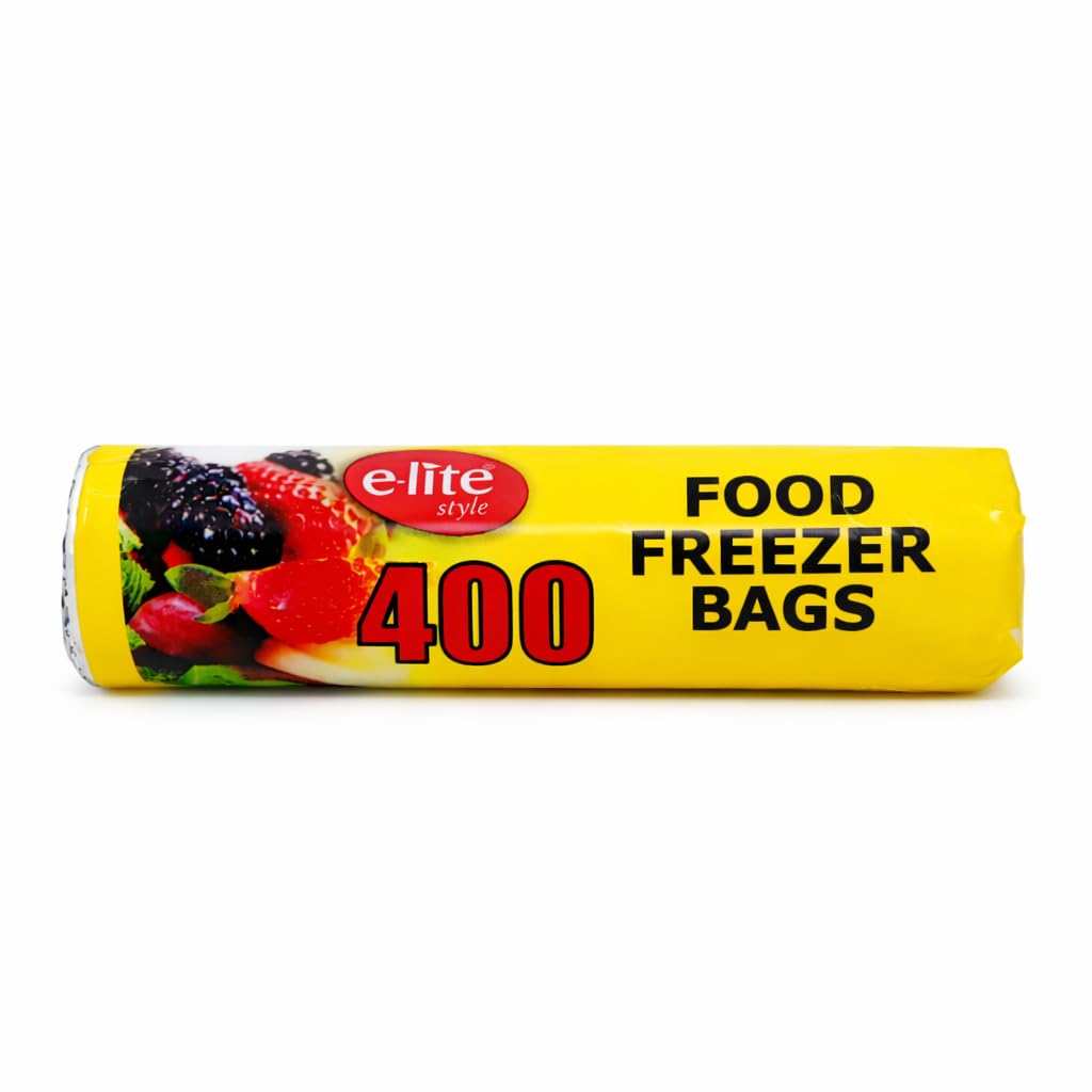 e-lite® Small Freezer Bags Roll 7" x 9" | Strong Leak Resistant Food Storage & Freezer Bags | Clear Plastic Kitchen Storage Bags for Meal Prep, Fridge & Freezer (3) — image 1