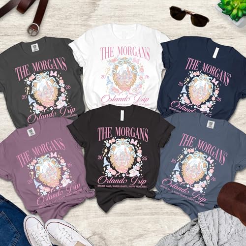 Image of Personalized Family Trip Shirts 2026 - Matching Vacation Shirts - Custom T-Shirts - Family Matching Outfit