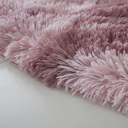 SHIPKEY Tappeto rotondo morbido e morbido, 100x100...